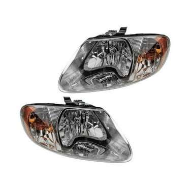 Headlight Assembly Set 2 Piece - Compatible with 2001 - 2003 Chrysler Voyager 2002