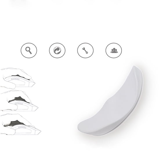OULII Ergonomic Wrist Rest Mouse Pad with Smooth Operation for Office Work and Gaming Light Grey 1Pack Back to School