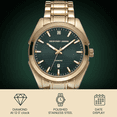 thumbnail image 2 of Geoffrey Beene Men's Gold Stainless Steel Dress Watch Classic Quartz, Elegant Design, Water-Resistant, 2 of 6