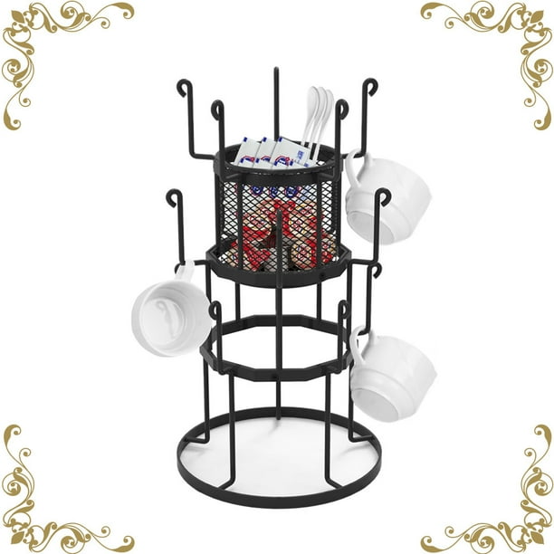 Auledio 3 Tier Mug Tree Holder Freestanding Storage Rack Holds 15 Mugs