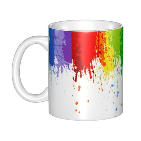 

Ceramic Mug Funny Coffee Milk Tea Mug Cup Graphic rainbow Cup