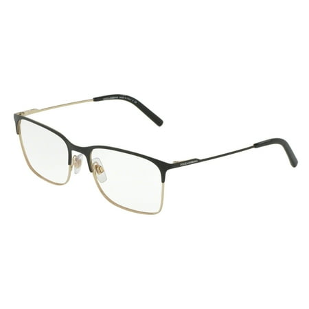 Dolce & Gabbana 0DG1289 Optical Pillow Unisex Eyeglasses - Size 54 (Matte Black/Pale Gold)