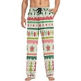 thumbnail image 4 of FREEAMG Men's Pajama Pants with Pockets Sleepwear Lounge Pants Stretch Casual Christmas Tree Cherry Stripes, 4 of 7