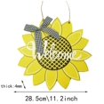 thumbnail image 4 of Cartel de bienvenida de girasol, decoración de porche, carteles colgantes de madera grandes, decoración decorativa para la puerta delantera del hogar, arte Adepaton WMZY-359, 4 of 7
