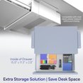 thumbnail image 3 of VIVO White Space Saving Pull Out Under Desk Storage Drawer Desk Organizer, 3 of 8