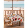 thumbnail image 2 of Outdoor Tablecloth with Umbrella Hole for Patio/Picnic/Party/Camping, Red Poppy Waterproof Table Cloth Rectangle Table Cover Washable, Spring Summer Flowers Botanical Rustic (60"x 120"), 2 of 8