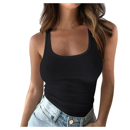 

cuitcosohg Sleep Dress for Women Womens Swing Vest Sleeveless Cami Top Ladies Strappy Flared Plus Size Tops Shirt Polyester Night Dress for Women Sleepwear