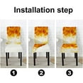 thumbnail image 3 of Dining Chair Covers Set of 6 Dining Room Chair Cover Falling Maple Leaves Autumn Detachable Washable Stretch Kitchen Seat Covers Protective for Home,Restaurant,Banquet, 3 of 6