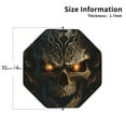 thumbnail image 2 of Kdxio Metal Evil Skull Funny Coasters,4 Pcs Leather Coasters,Housewarming Gifts,Protect Furniture from Water Marks Scratch and Damage, 2 of 6