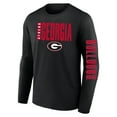 thumbnail image 2 of Men's Fanatics  Black Georgia Bulldogs Big & Tall Vision Long Sleeve T-Shirt, 2 of 3