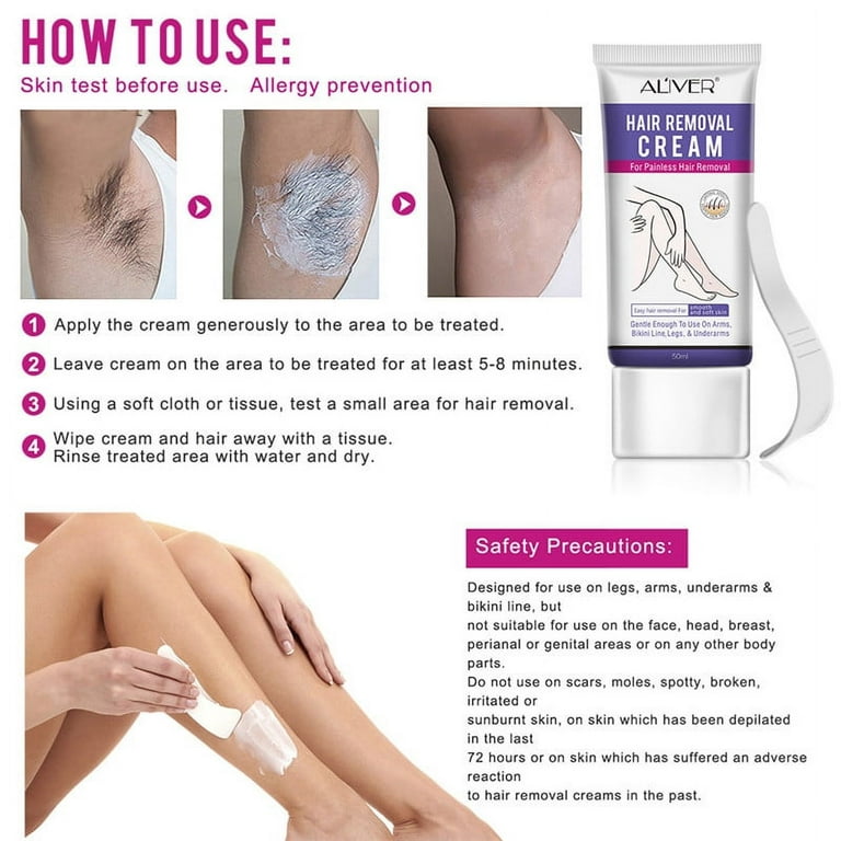 Hair Removal Cream For Women-ELIAGLOW Intimate/Private Area Depiladora  Cream, Pubic, Bikini, Face, Body Legs, And Underarms Painless Flawless