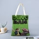 thumbnail image 2 of Dino Dan Bolso de tela con estampado de lienzo para mujer, bolsa de compras reutilizable y estética, con cremallera interior, regalo para mujer, 35 × 40 cm., 2 of 6
