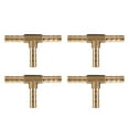 thumbnail image 4 of T Hose Connector,5pcs Brass T 3-Way T Barbed Connector Brass T Barbed Connector Unrivaled Performance, 4 of 8