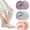 Grey/Pink/Purple-3 Pairs Open Toe, variant on 3 Pairs Women's Toe Topper Socks Non Slip Toe Cover No Show Half Socks with Cushion Pad