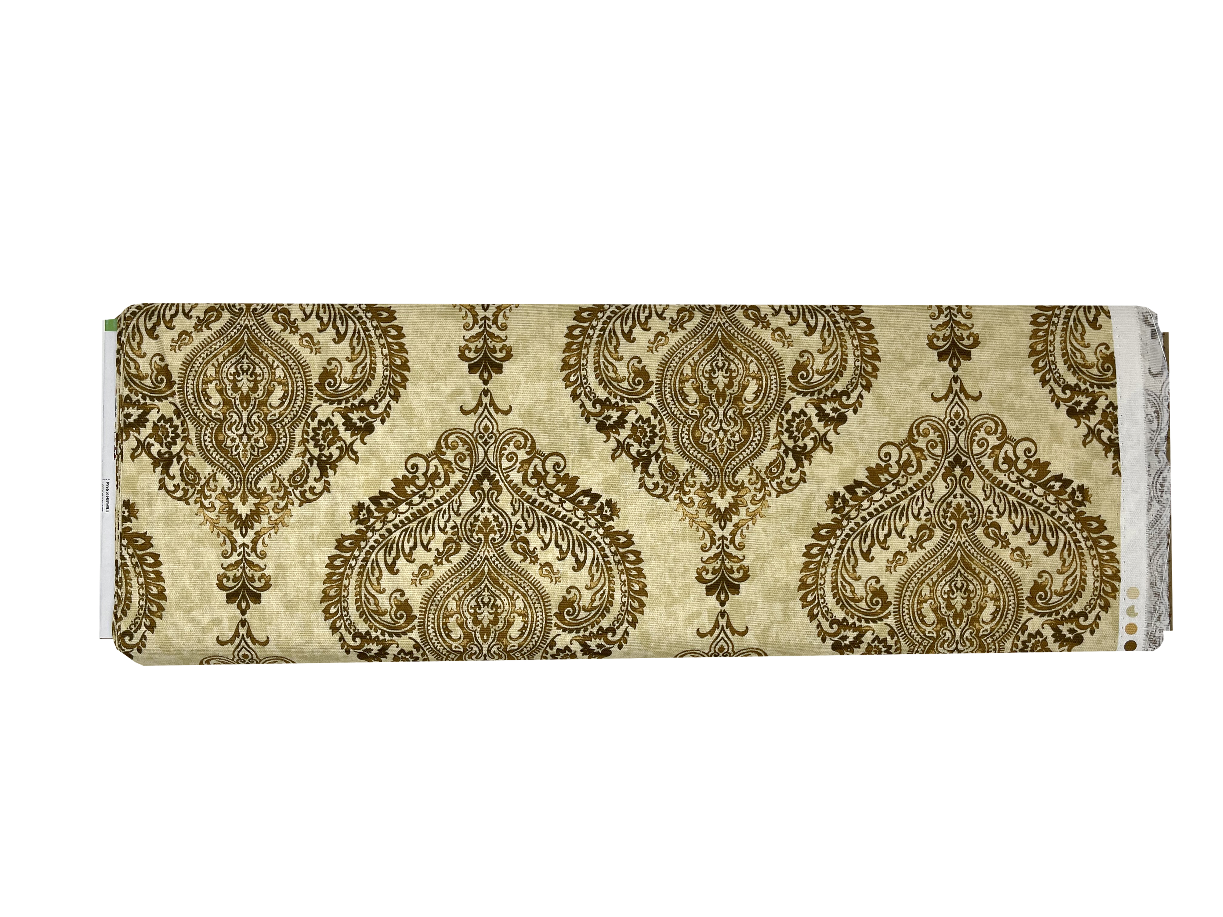 Waverly Inspirations By the Yard 100% Cotton Fabric, Damask, Beige and Brown, 45" Wide for Quilting & Sewing