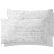 Hearth & Harbor Bed Pillows, Soft Bamboo Pillow Cover, Memory Foam Pillows for Bed, Queen Size Pillows, 2 Pack
