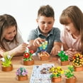 thumbnail image 3 of 12 Flowers Succulents Mini Building Set, 1403PCS Bonsai Building Blocks Gifts Toys for Office Home Kids Adults, 3 of 10