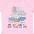 thumbnail image 4 of Inktastic My Lola Me to the Moon and Back Boys or Girls Baby Bodysuit, 4 of 5