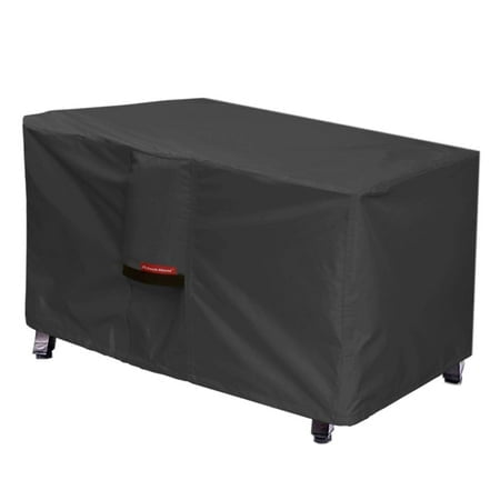 Porch Shield Housse de Foyer de Patio - Housse de Table de Feu Rectangulaire Extérieure 600D Imperméable Protecteur de Boîte de Pont - 54 x 28 Pouces, Noir