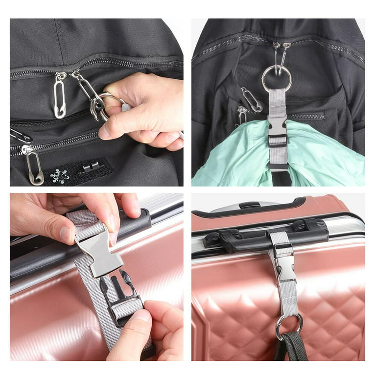 Add-A-Bag Luggage Strap Jacket Gripper, Luggage Straps Baggage Suitcase  Belts Travel Accessories - Make Your Hands Free, Easy to Carry Your Extra