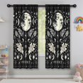 thumbnail image 5 of Blackout Kids Curtains,Black Gothic Moon Flower Star Pattern Childrens Insulated Curtains Set Of 2,Bedroom Essentials,Toddler Room Decor 42x63in(106x160cm), 5 of 5