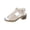 Beige, variant on Non-Slip Casual Beach Sandals, Women Peep Toe Cutout Orthotic Sandals,Zipper Chunky Heeled Comfy Wedge Sandals With Arch Support Fish Mouth Round Toe Dress Shoes, Coffee 9