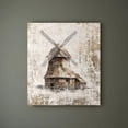 thumbnail image 3 of Rustic Windmill Barn Wall Art Canvas Farmhouse Windmill Barn Abstract Painting Wall Decor Framed Posters Home for Living Room Bedroom Bathroom Decoration 12x16 inch, 3 of 6
