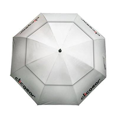 clicgear 68 double canopy golf umbrella (silver)
