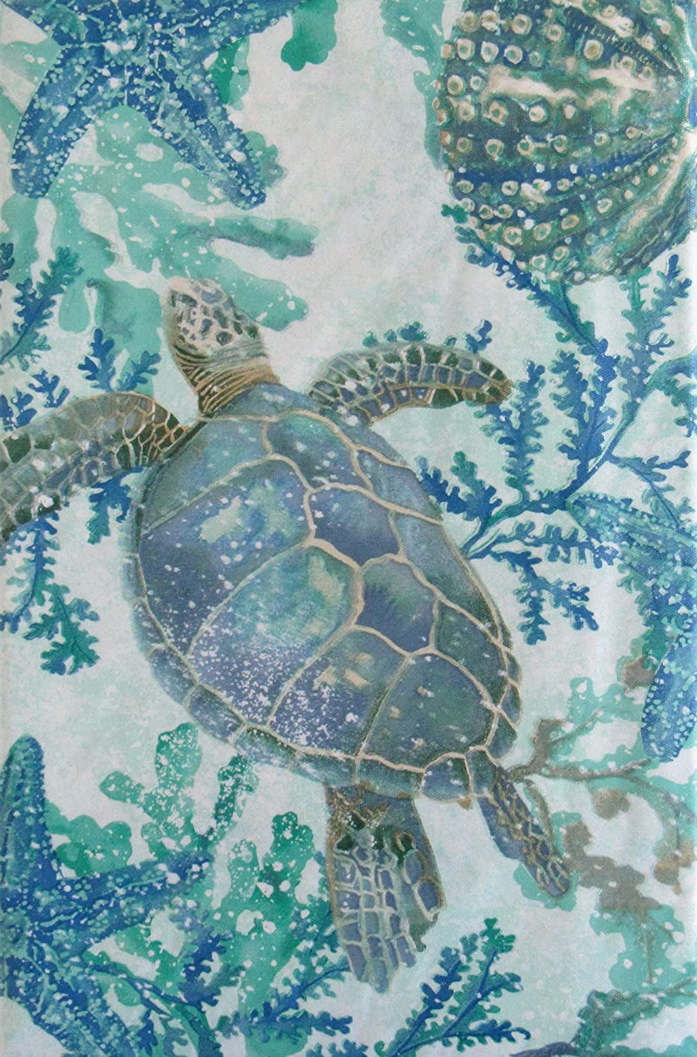 Sea Life Swimming Among Seaweed Vinyl Flannel Back Tablecloth 52 x 70 Oblong Sea Life Swimming Among Seaweed Vinyl Flannel Back Tablecloth 52 x 70 Oblong