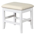 thumbnail image 3 of 2 Piece Wood Vanity Set Sturdy Sabre Legs White Silver, 3 of 4