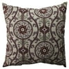 23" Purple and White Damask Bohemian Decorative Floor Pillow