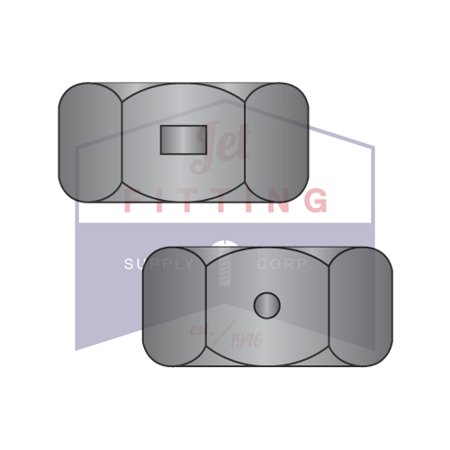 

3/8-16 Two Way Reversible Hex Locknuts | Finished Pattern | Steel | Black Zinc | Can have 2 or 3 indentations on the flat sides of the nut equidistant from each other (Quantity: 1000)