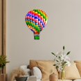 thumbnail image 3 of Globo de aire caliente nórdico, colgante de pared, colección de adornos creativos, regalo artesanal para boda, hogar, sala de estar, decoración de Verde Soledad Globo aerostático, 3 of 8