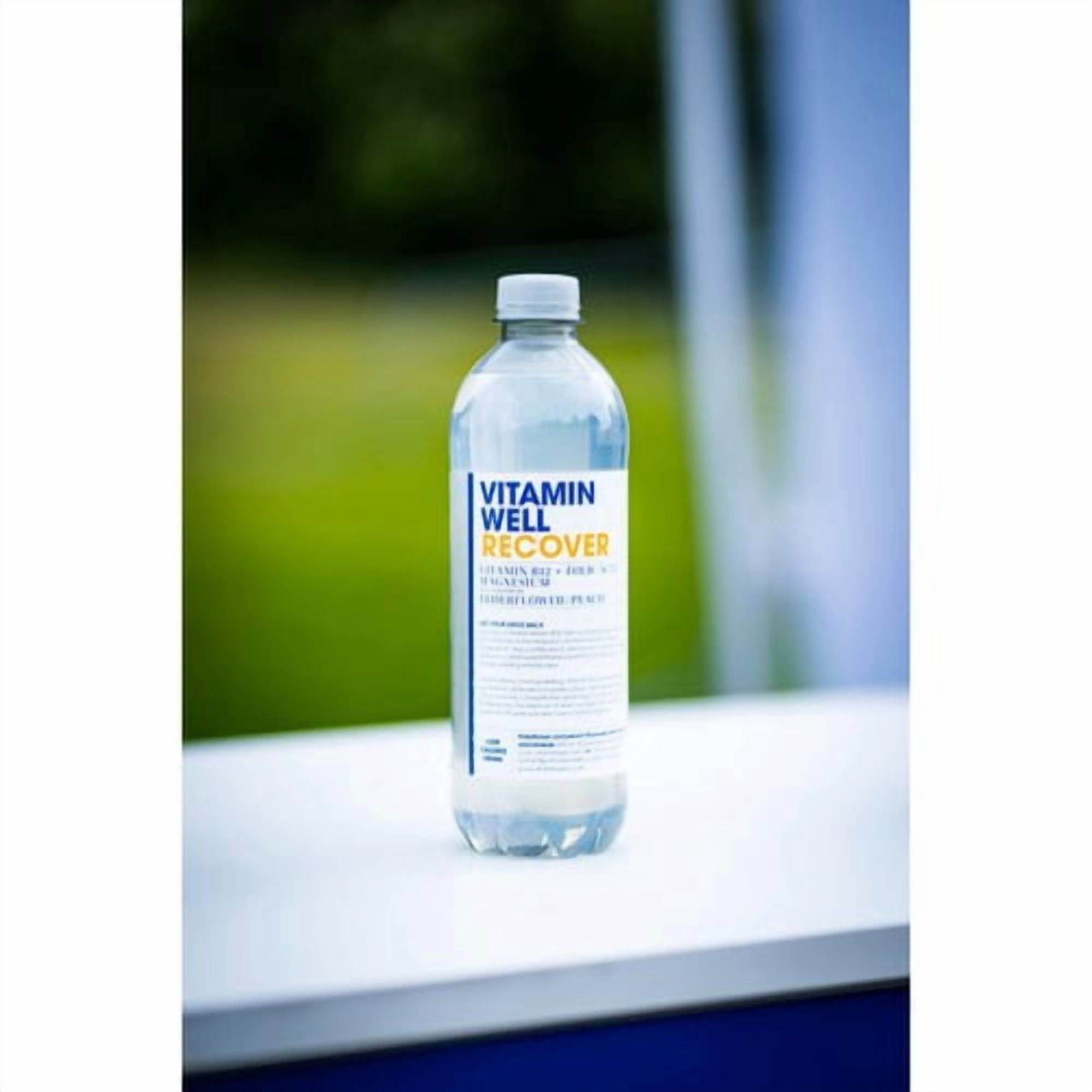 Vitamin Well Water Recover Elderflower & Peach 500ml, British Import (Pack of 6)