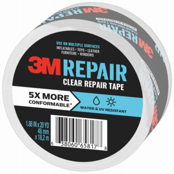 3M RTCL60 Clear Repair Tape, 1.88 Inch x 20 Yard