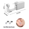 thumbnail image 4 of Ear Piercing Kit, SLVIEKAE Ear Piercing Kit Earring No Pain Easy Use Ear Piercing Gun Kit with CZ Earrings Stud, 4 of 7