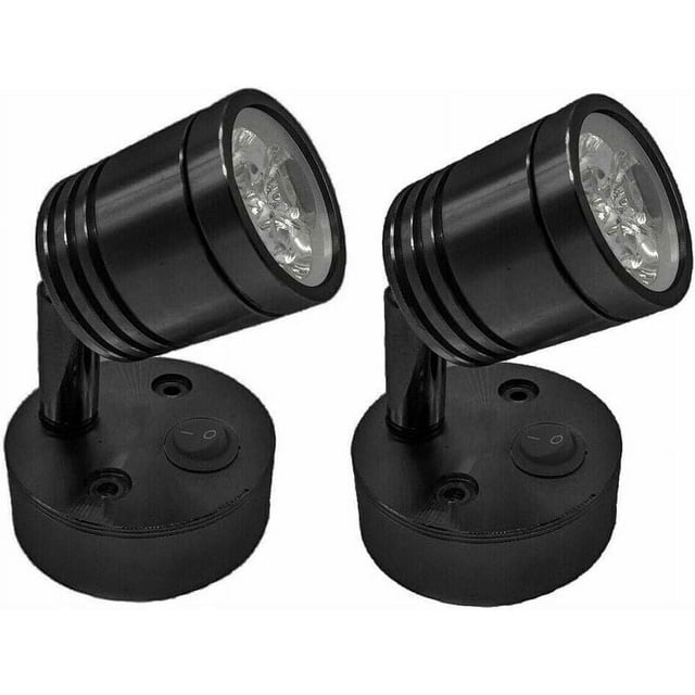 Lámpara de lectura con protección para los ojos, que funciona con pilas, con ángulo de luz ajustable y fácil instalación, adecuada para furgonetas, autocaravanas y barcos, amplia aplicación con luz