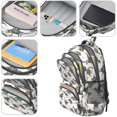 thumbnail image 4 of Cartoon Dinosaurs Names Pattern Cute School Backpack Bag with Padded Back and Adjustable Shoulder Straps 16.9 X 12.6 X 5.9 Inches, 4 of 5