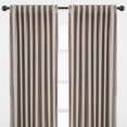 thumbnail image 3 of Chanasya Taupe Velvet Curtains Panel Set 2 -Piece - Classy Partial Blackout Curtain Room Darkening Curtains Drapes for Living Room Bedroom Patio- Window Treatment - 96 Inch Length Long - Taupe, 3 of 4