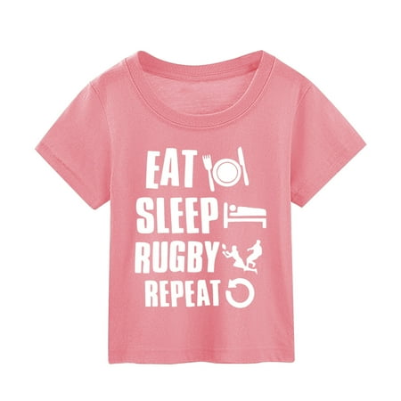 

Girls T Shirts American Football Fans Sports Gift Summer Character Football Girl T-Shirts