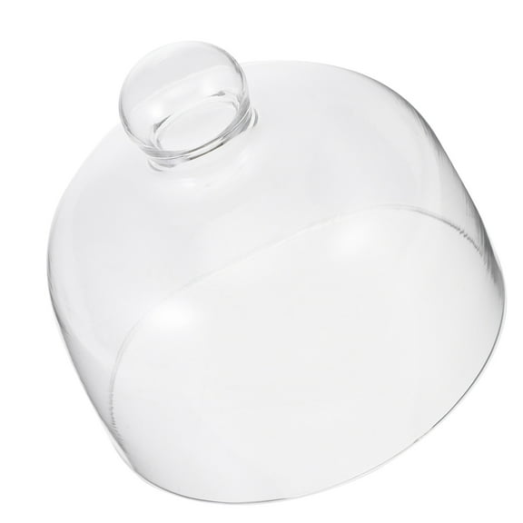 IBASETOY Cake Preservation Cover Glass Cake Dome Round Cake Platter Dome Cake Stand Cover Glass Cake Cover(Diameter:11.5cm/4.53in) Microwave Splatter Guard Lid, Transparent