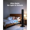 thumbnail image 4 of Tower Fans for Bedroom, 43" Bladeless Oscillating Standing Fan, Touch LED Display, Remote Control, 12H Timer, 3 Speeds 3 Modes, Max 26ft/s Quiet Cooling Floor Fan for Home Office, 4 of 7