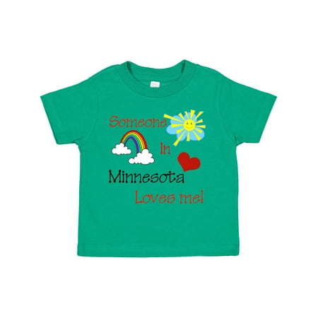 

Inktastic Someone in Minnesota Loves Me! Gift Toddler Boy or Toddler Girl T-Shirt