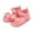 Pink, variant on Girls Dot Print Sandals, Open-Toe Bowknot First Walker Shoes with Adjustable Straps, Summer Flat Toddler Footwear for Playdates & Outdoor Fun