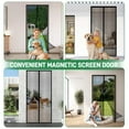 thumbnail image 4 of HadinEEon Magnetic Screen Door, Full Frame Seal. Fits Door Openings up to 36"x82" Max, 4 of 7