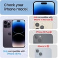 thumbnail image 2 of 4 Pack Privacy Screen Protector for iPhone 14 Pro Max[6.7 inches] With 2 Pack Camera Lens Protector, [Drop Protection] 9H Hardness Scratch Resistant Tempered Glass Film, Easy to install, 2 of 3