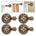 thumbnail image 5 of Linaichen Curtain Rod Ends 4pcs Round Curtain Rod Finials Decorative Replacement for Drapery, 5 of 9