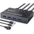thumbnail image 1 of Interruptor USB 3.0, conmutador USB 4 computadoras que comparten 4 dispositivos USB, conmutador peri, 1 of 9