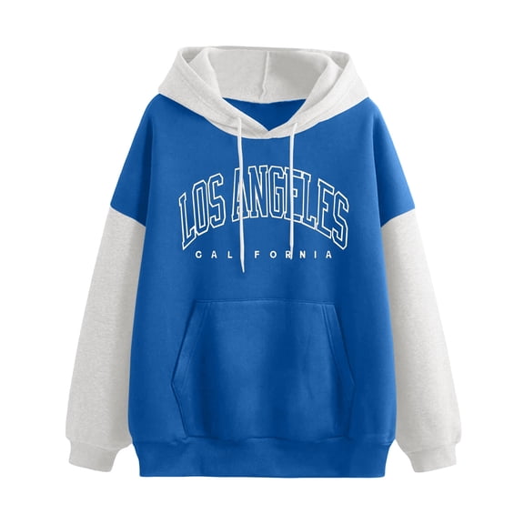 Trendy Cute Oversized Hoodie Long Sleeve Letter Preppy Casual Sweatshirts Puff Hoodies Graphic Pullover 2024 Fall Winter Fashion Tops With Pockets Hoodies For Women Hoodie Tunic Pullover Women