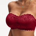 thumbnail image 6 of Admvng Women's Lace Strapless Bra Wireless Seamless Push Up Bra, 6 of 7